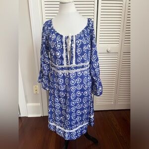 Moda International long sleeve beach cover-up size large